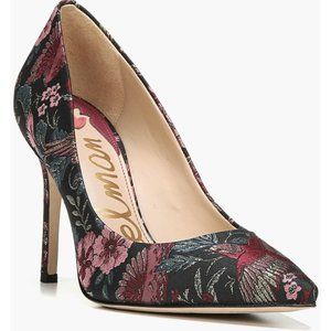 Sam Edelman Hazel Jacquard Tropical Bird Stilettos